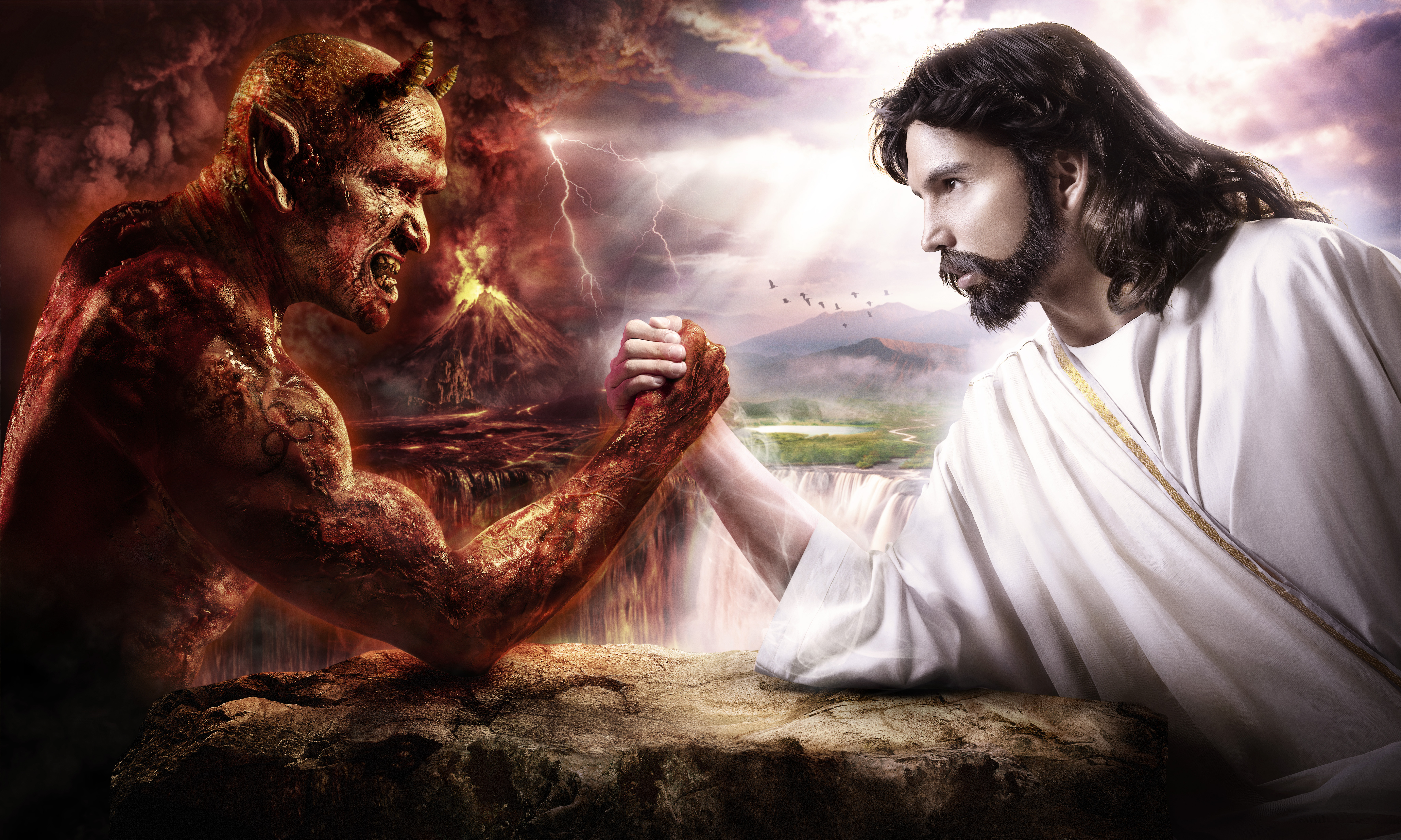 Иисус Христос против сатаны